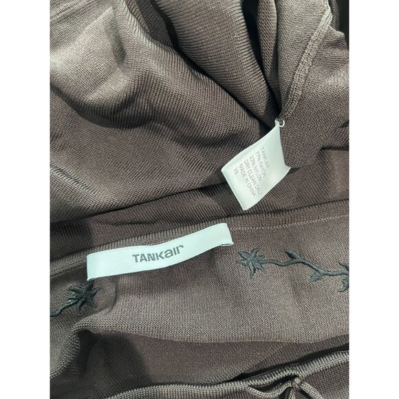 Tank Air Baby Leaf Midi Skirt in Dark Brown - Picture 5 of 5